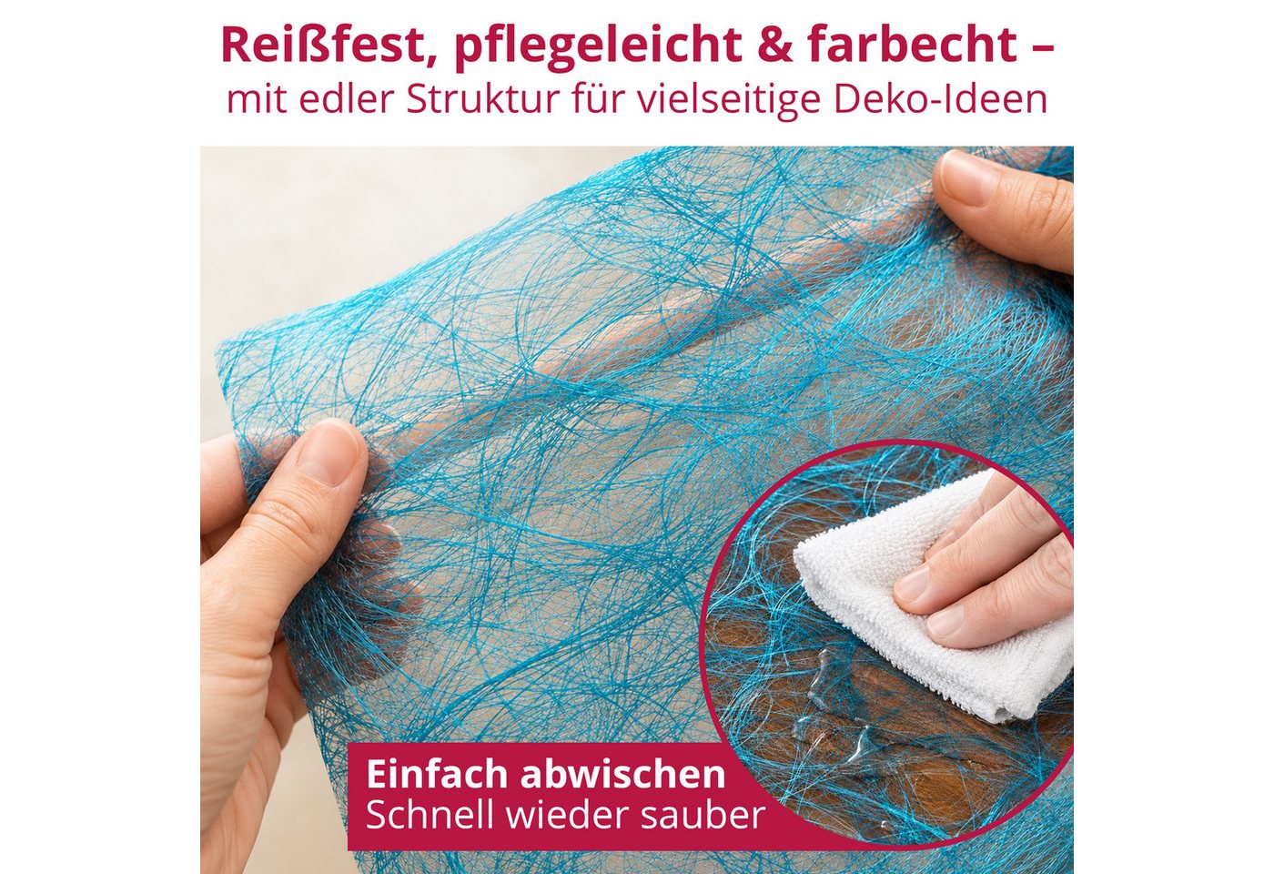 DecoHomeTextil Heimtextilmanufaktur Tischläufer Deco Netz Tischband Dekoration Dekor Breite 30cm Farbe+Länge wählbar – Bild 3 von 5