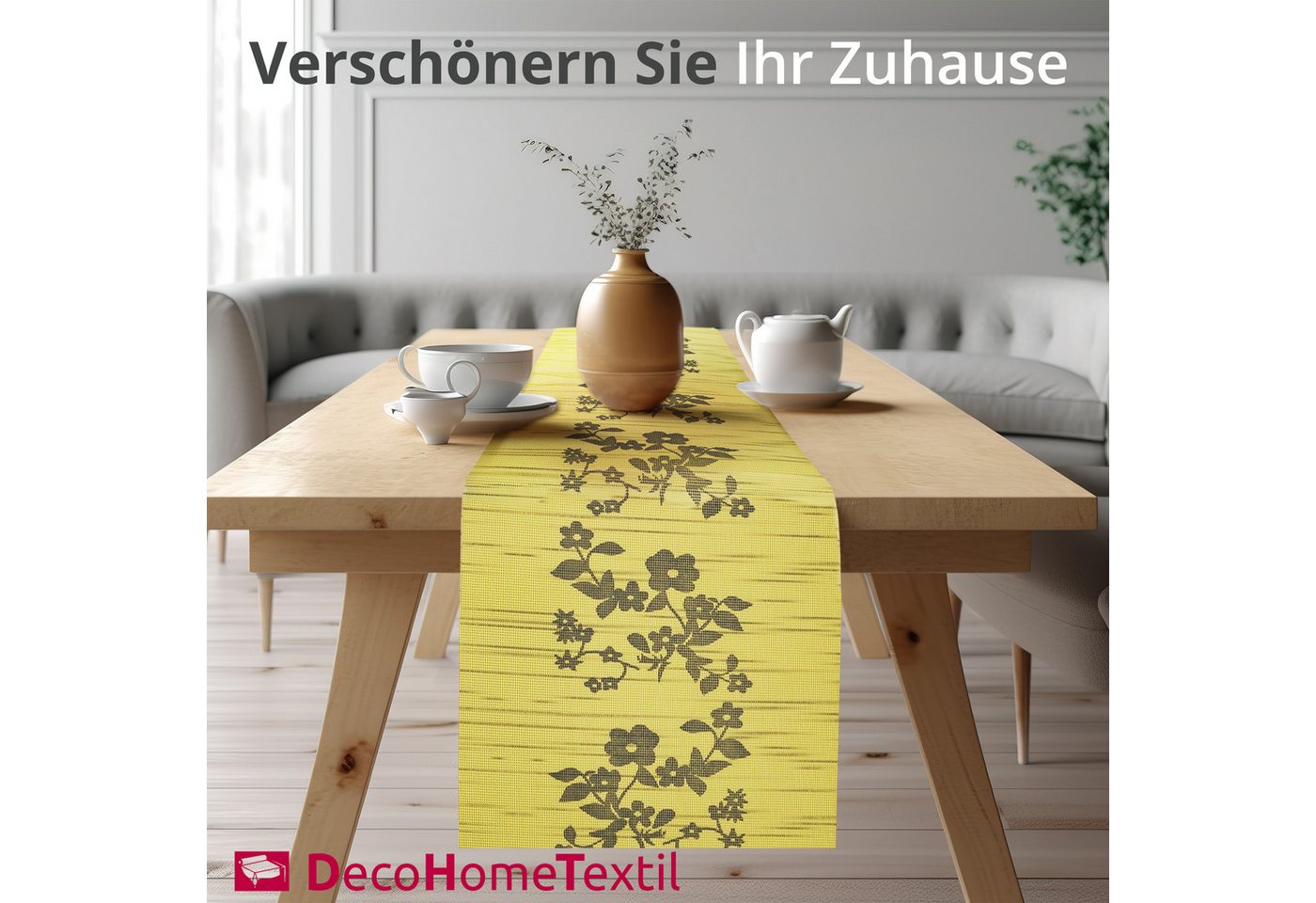 DecoHomeTextil Heimtextilmanufaktur Tischläufer Miami Tablerunner, wind- und wetterfest, UV-beständig, verrottungsfest – Bild 3 von 5