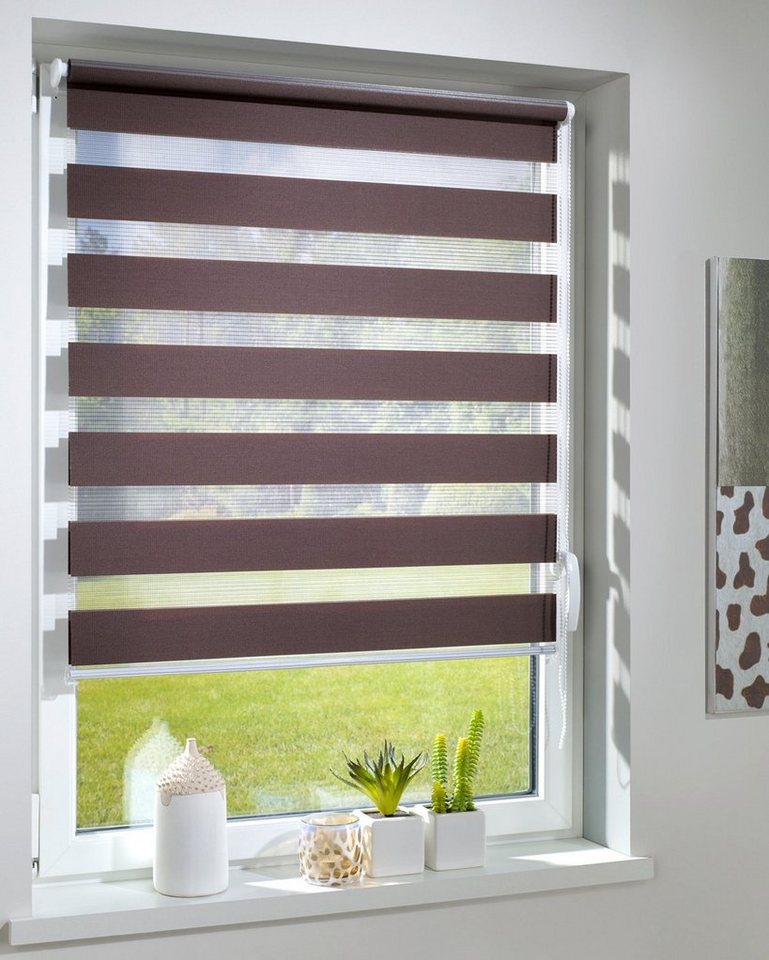 Doppelrollo Duo-Doppelrollo KLEMMFIX, DécoProfi, Lichtschutz, mit Bohren/ohne Bohren, Fenster- oder Wandmontage – Bild 2 von 5
