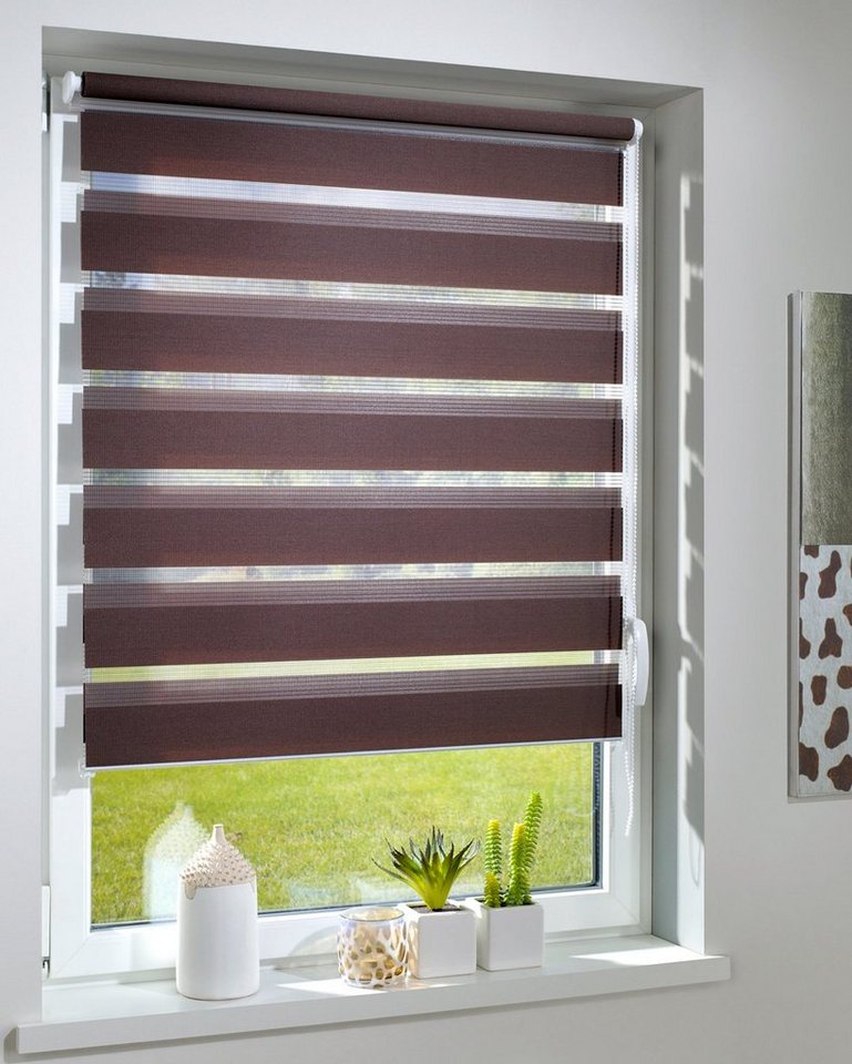 Doppelrollo Duo-Doppelrollo KLEMMFIX, DécoProfi, Lichtschutz, mit Bohren/ohne Bohren, Fenster- oder Wandmontage – Bild 3 von 5