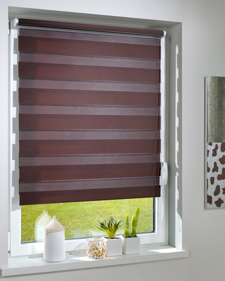 Doppelrollo Duo-Doppelrollo KLEMMFIX, DécoProfi, Lichtschutz, mit Bohren/ohne Bohren, Fenster- oder Wandmontage – Bild 4 von 5