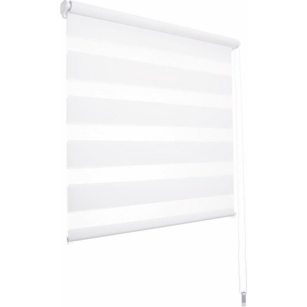 Doppelrollo Duo-Doppelrollo KLEMMFIX, DécoProfi, Lichtschutz, mit Bohren/ohne Bohren, Fenster- oder Wandmontage, abwechselnd transparent und blickdicht gewebtes