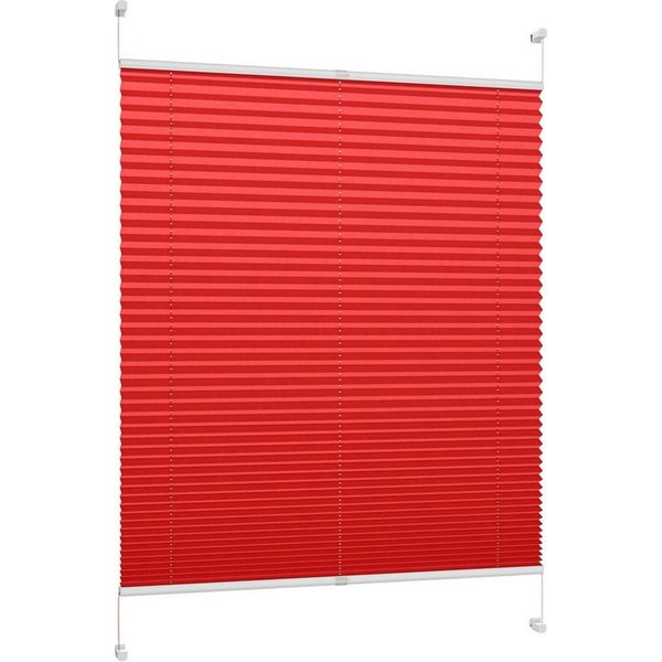 DécoProfi Plissee Plissee Klemmfix ohne Bohren, blickdicht, ohne Bohren, verspannt, Klemmfix, Stufenlos verstellbar