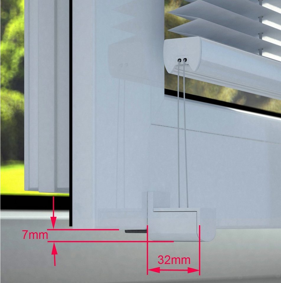 DécoProfi Plissee Plissee Klemmfix ohne Bohren, blickdicht, ohne Bohren, verspannt, Klemmfix, Stufenlos verstellbar – Bild 3 von 5