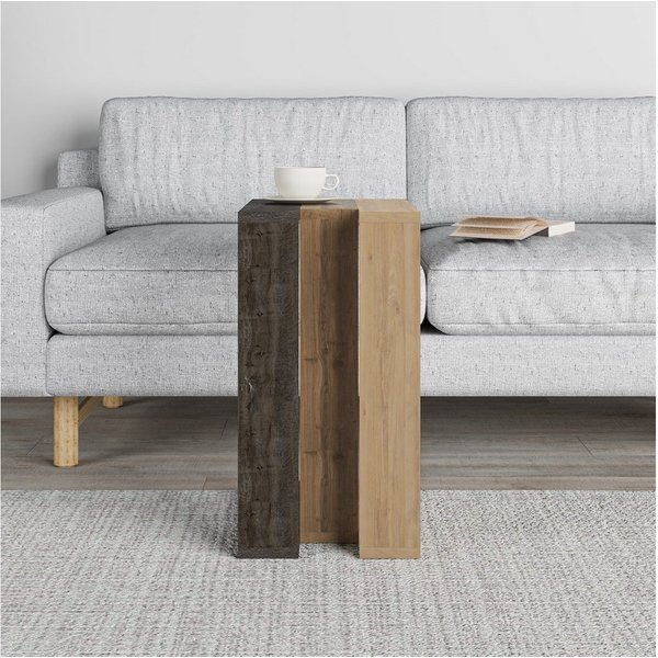Decortie Beistelltisch Muju, Modern C Form Beistelltisch, 30 x 40 x 57 cm