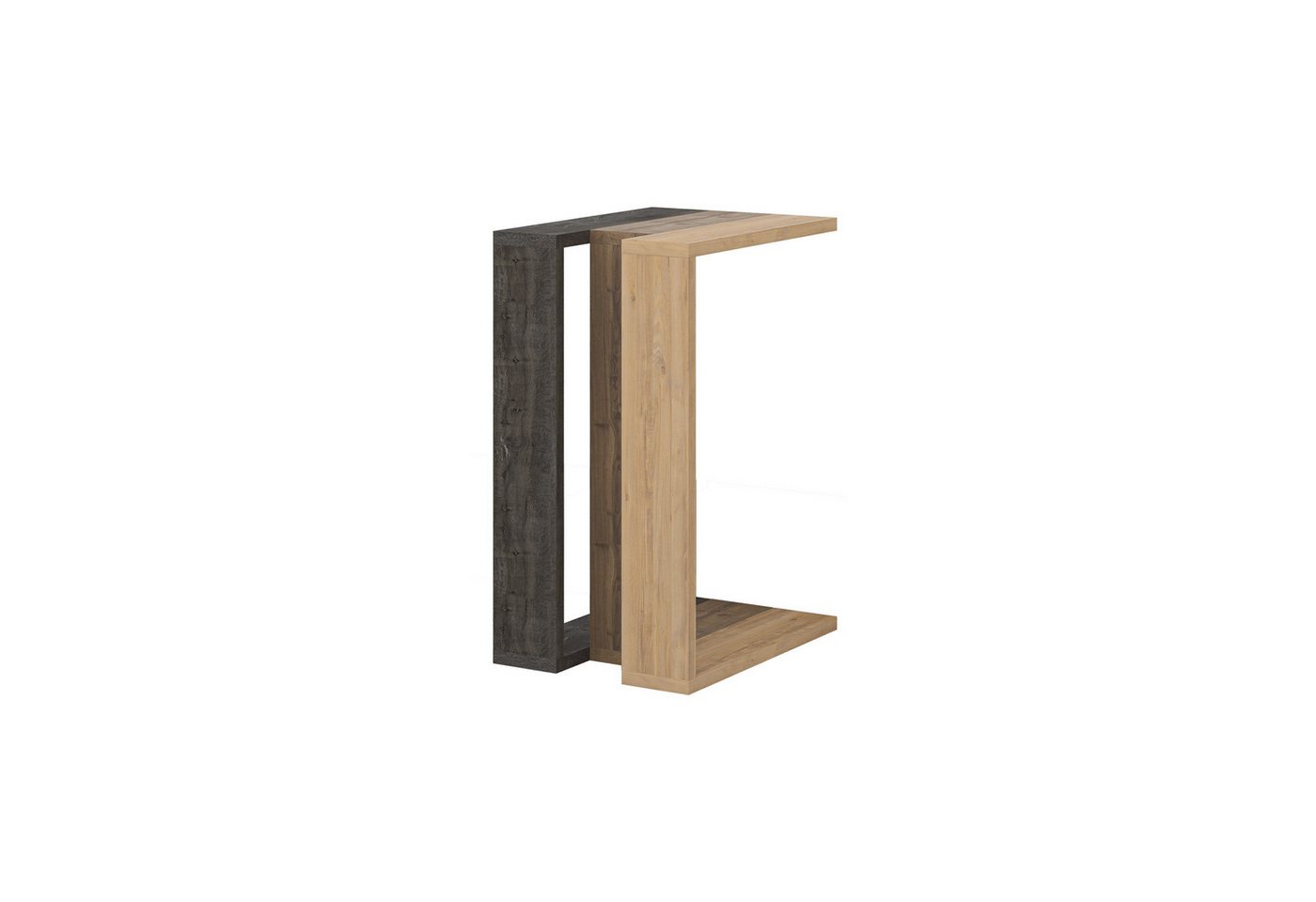 Decortie Beistelltisch Muju, Modern C Form Beistelltisch, 30 x 40 x 57 cm – Bild 2 von 5