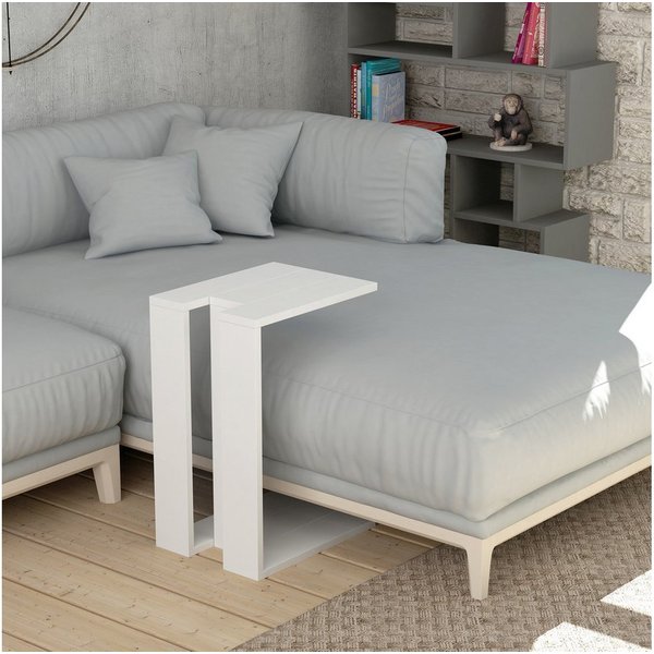 Decortie Beistelltisch Muju, Modern C Form Beistelltisch, 30 x 40 x 57 cm