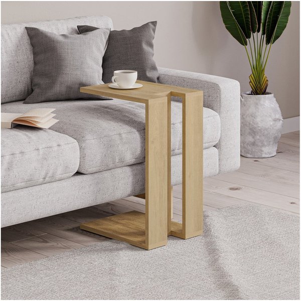 Decortie Beistelltisch Muju, Modern C Form Beistelltisch, 30 x 40 x 57 cm