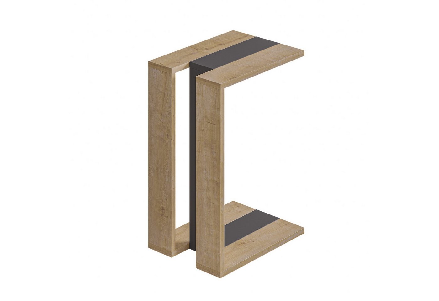 Decortie Beistelltisch Muju, Modern C Form Beistelltisch, 30 x 40 x 57 cm – Bild 3 von 5