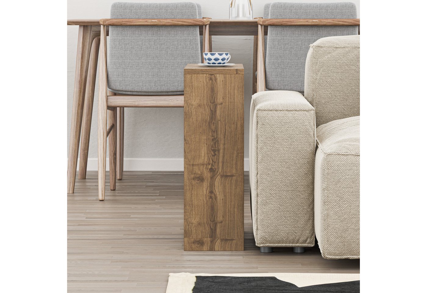 Decortie Beistelltisch Simpi (pack), Moderner Beistelltisch, Mehrzweck mit Kreativität, 55 x 20 x 60 cm – Bild 3 von 5