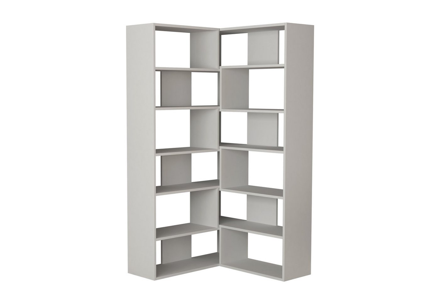 Decortie Bücherregal Molly, Modernes Bücherregal,Eck, Display Unit No.4, 29,6 x 93,6 x 178,6 cm – Bild 2 von 5