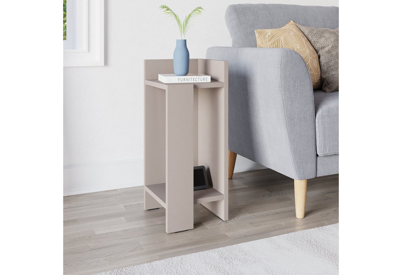 Decortie Nachttisch Elos (pack, 1 Nachttisch), Modern Nachttisch Rechtes Modul, 27 x 25 x 60 cm – Bild 5 von 5