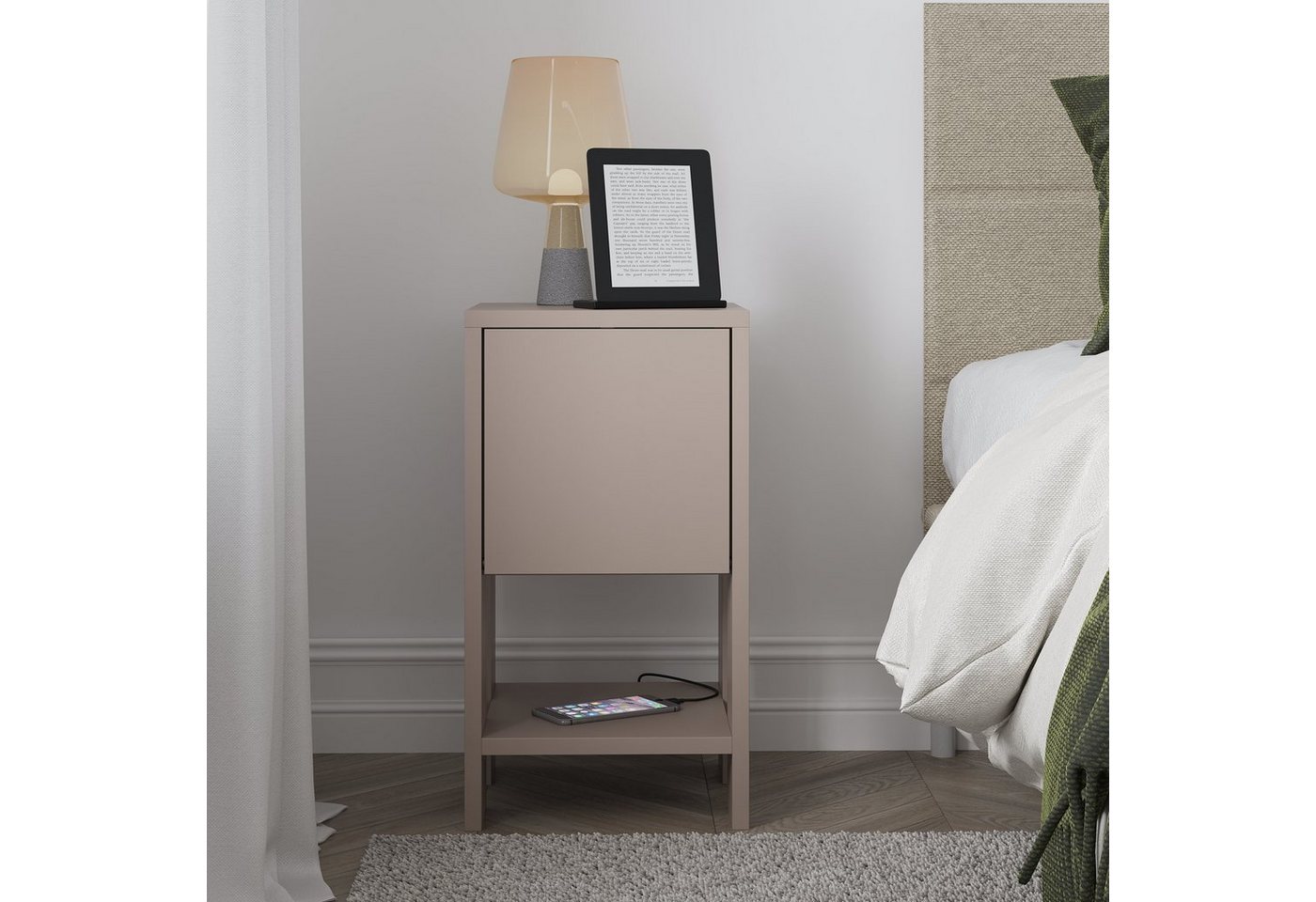 Decortie Nachttisch Ema, Modern Nachttisch, 30 x 30 x 55 cm, Schlafzimmermöbel – Bild 2 von 5