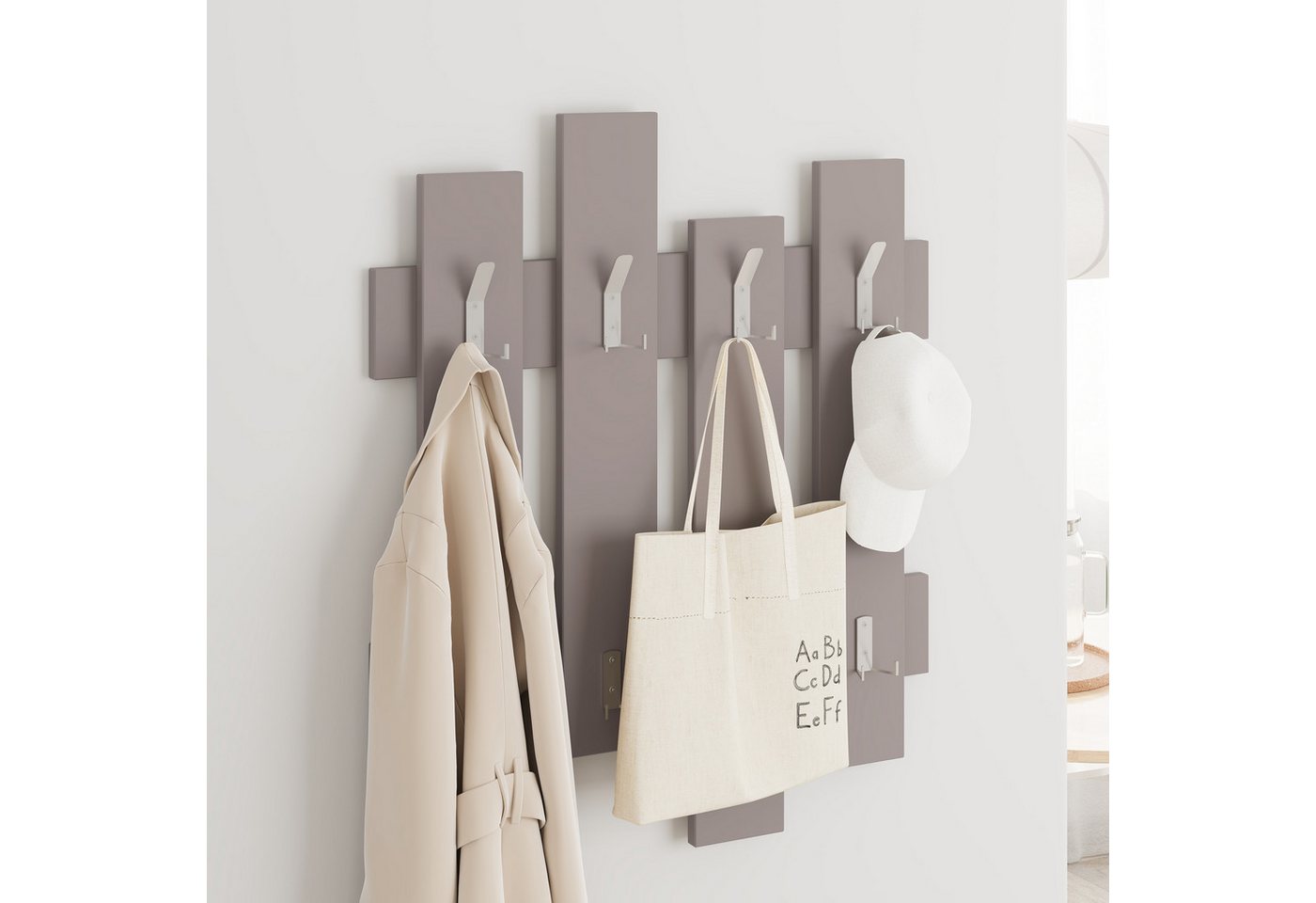 Decortie Wandgarderobe Wave, Aufhänger/ Hänger, 69 x 4 x 81 cm – Bild 3 von 5