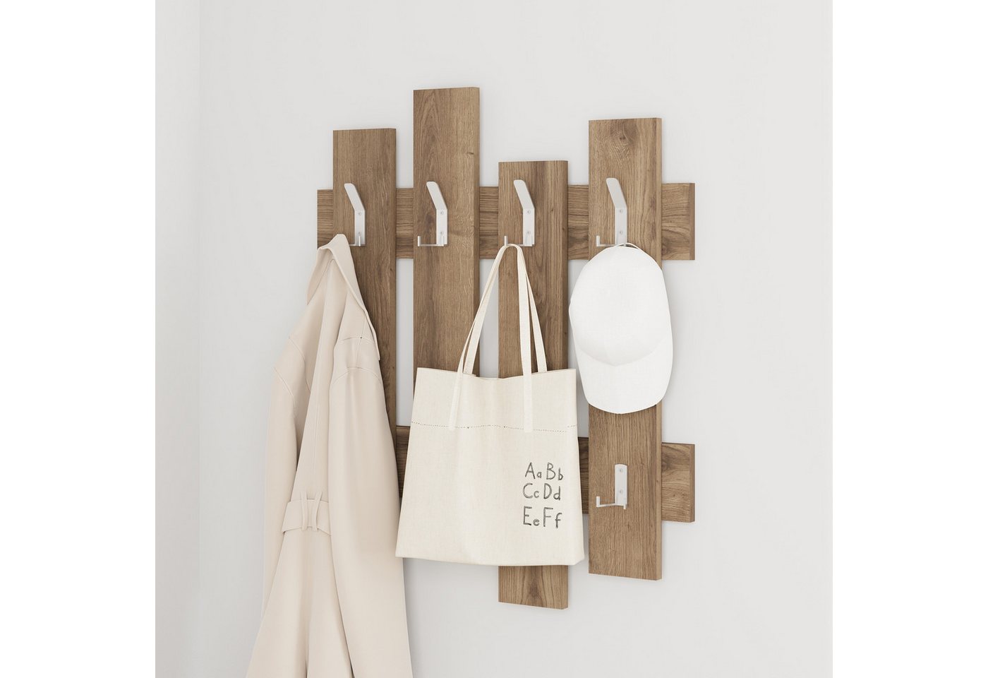 Decortie Wandgarderobe Wave, Aufhänger/ Hänger, 69 x 4 x 81 cm – Bild 3 von 5