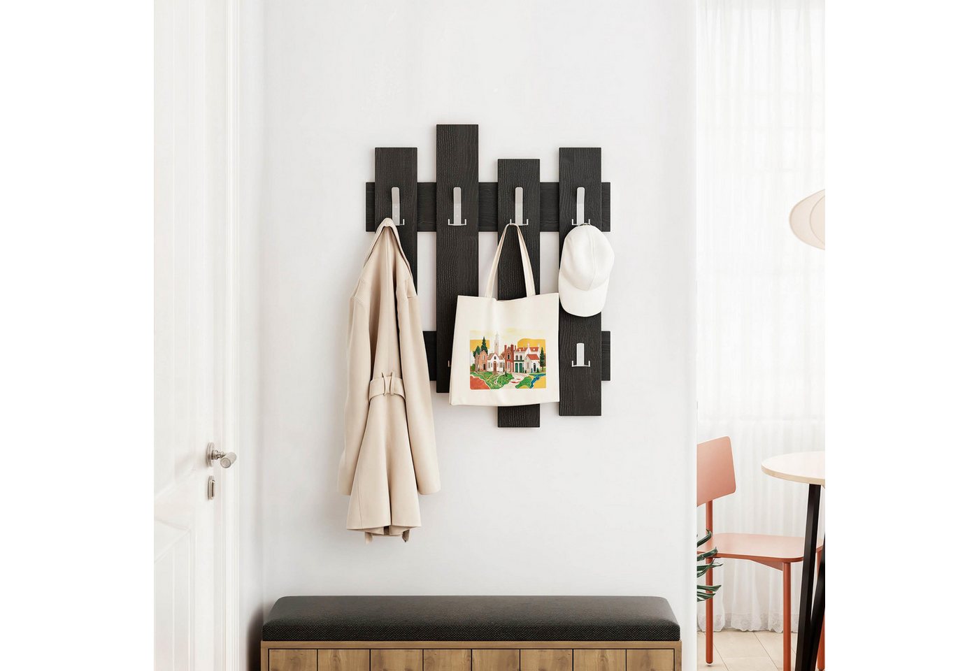 Decortie Wandgarderobe Wave, Aufhänger/ Hänger, 69 x 4 x 81 cm – Bild 3 von 5