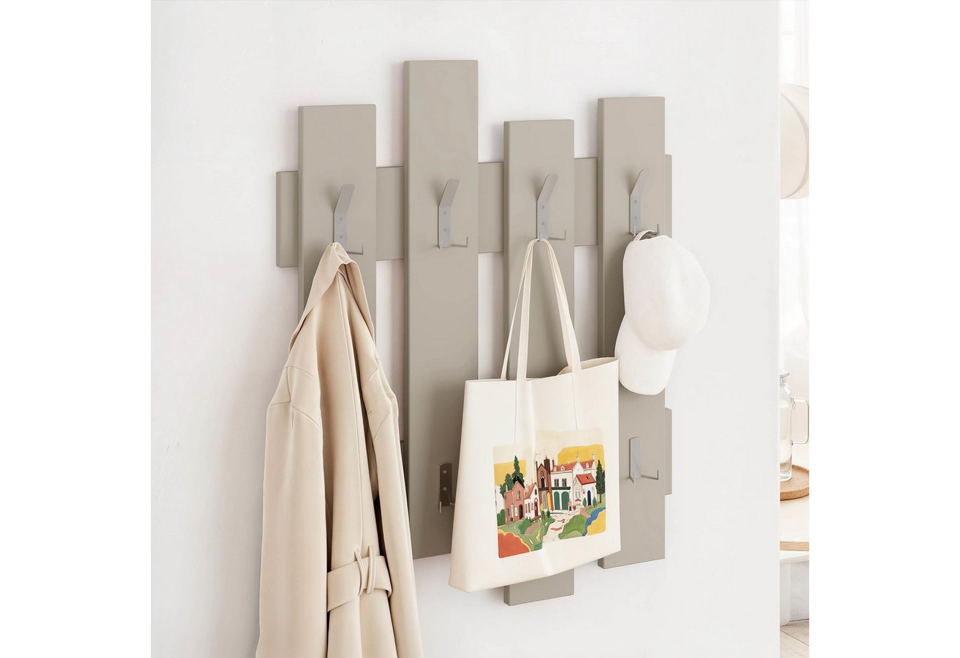 Decortie Wandgarderobe Wave, Aufhänger/ Hänger, 69 x 4 x 81 cm – Bild 3 von 5