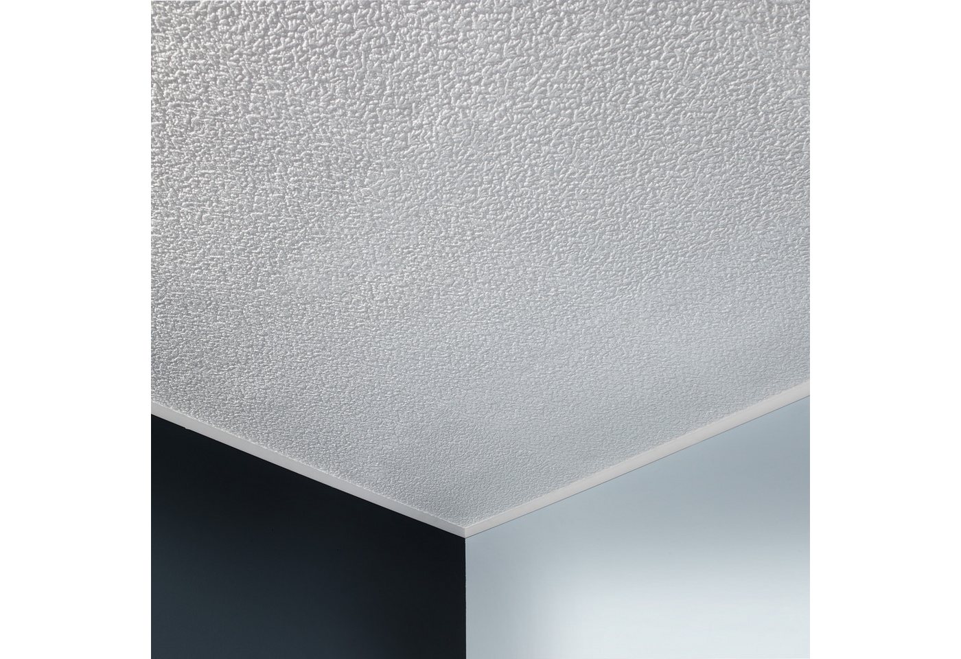 Decosa Deckenpaneel Deckenplatte AP 103 (Gent) EPS Feinputz-Optik - 2 Pack (4 qm), BxL: 50x50 cm, 2 qm – Bild 5 von 5