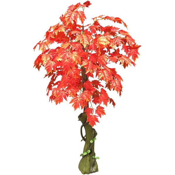 Kunstbaum Ahorn Ahornbaum Kunstbaum Künstliche Pflanze Rote Blätter 180 cm Ahornbaum, Decovego, Höhe 180 cm