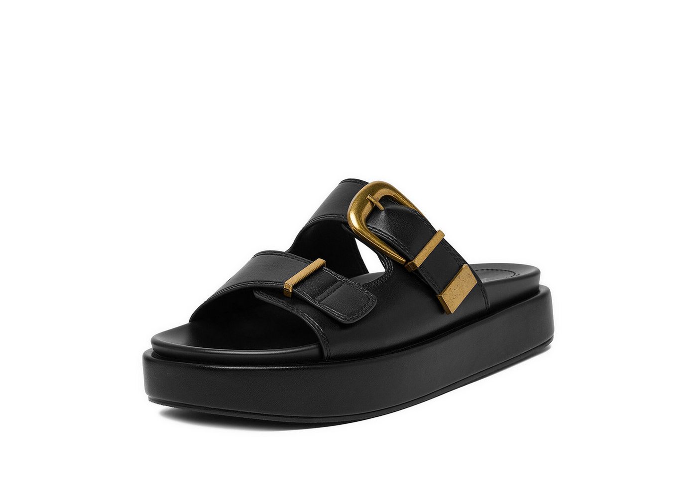 DeeZee Deezee Damen-Flip-Flops Schwarz Badepantolette – Bild 3 von 4