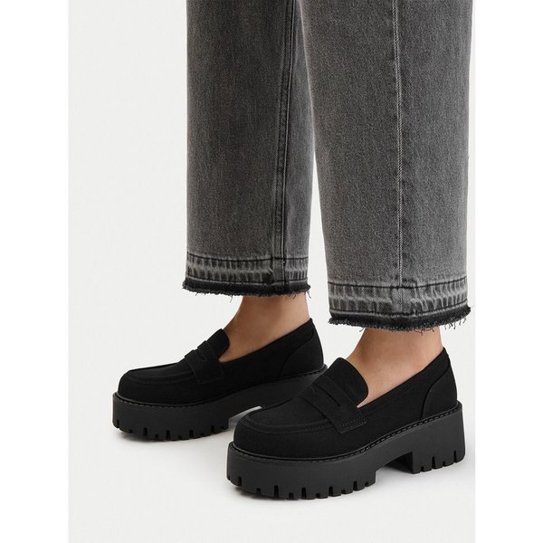 DeeZee Deezee Damen Loafer 5907964281740 Schwarz Schlupfboots