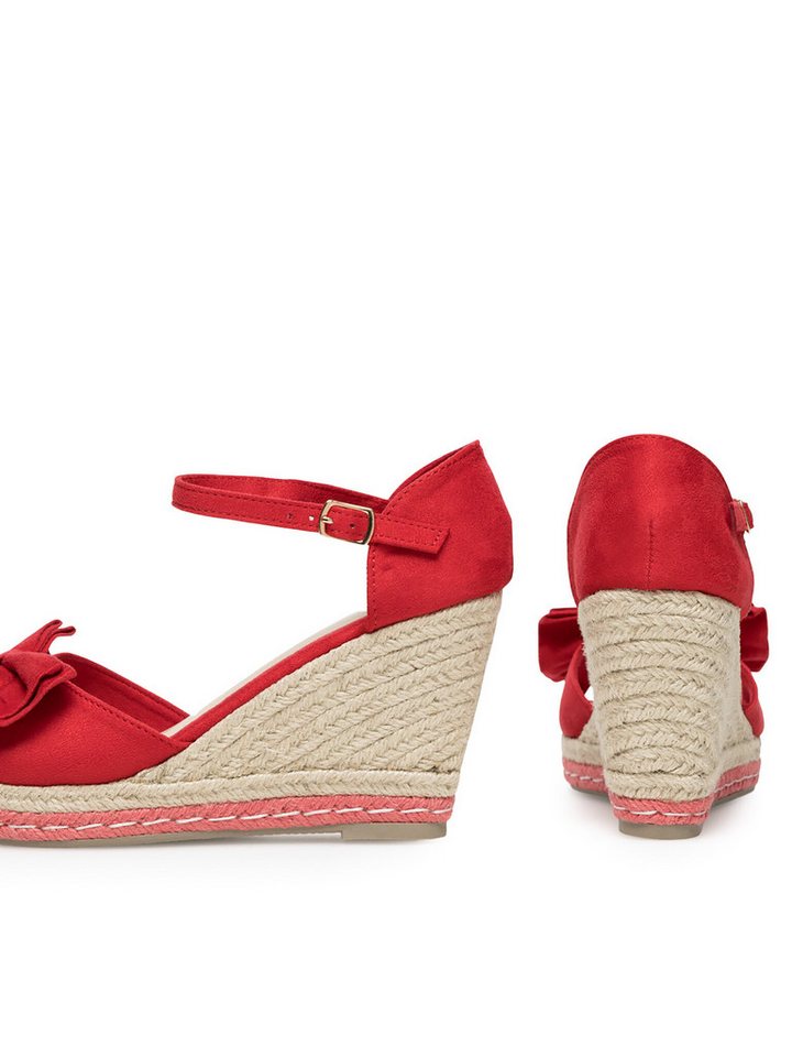 DeeZee Espadrilles WYL2710-02 Rot Espadrille – Bild 3 von 4