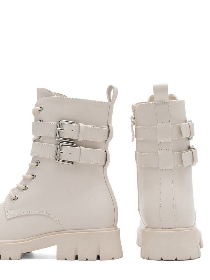 DeeZee DeeZee Schnürschuhe Mädchen CS5907-02 Beige Schnürschuh – Bild 3 von 4