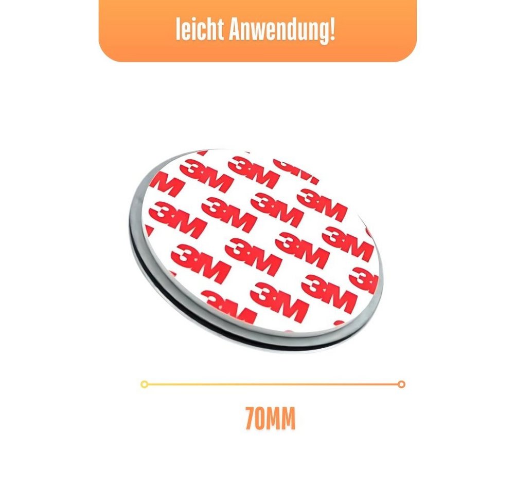 Defactoshop Magnethalter Magnetbefestigung Magnethalterung Magnetpad für Rauchmelder (10-St), Zur Befestigung Ihres Rauchmelders ohne Bohren oder Schrauben – Bild 3 von 5