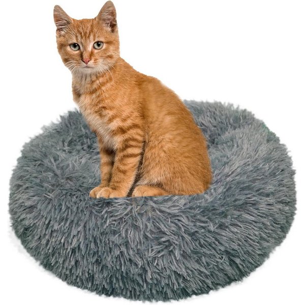 Defactoshop Tierbett Hundebett, Hundekissen in Leinenoptik, Hundekorb, rutschfeste DIA