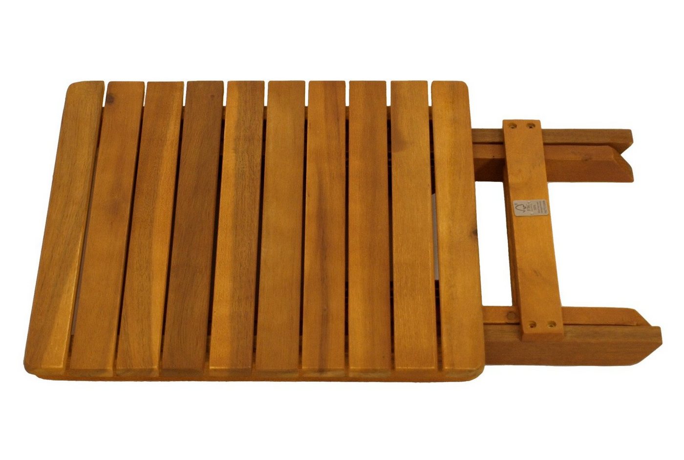 DEGAMO Beistelltisch MARA (1-St), quadratisch 38x38cm, Akazie geölt, klappbar – Bild 2 von 4