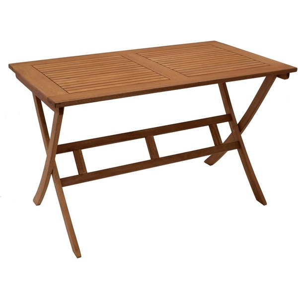DEGAMO Gartentisch BONITA (1-St), rechteckig 70x120cm, Eukalyptus geölt, klappbar