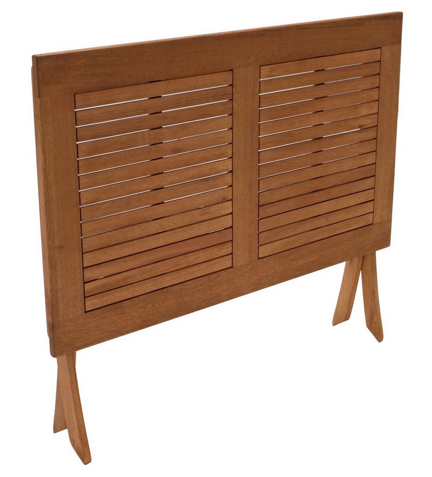 DEGAMO Gartentisch BONITA (1-St), rechteckig 70x120cm, Eukalyptus geölt, klappbar – Bild 2 von 5