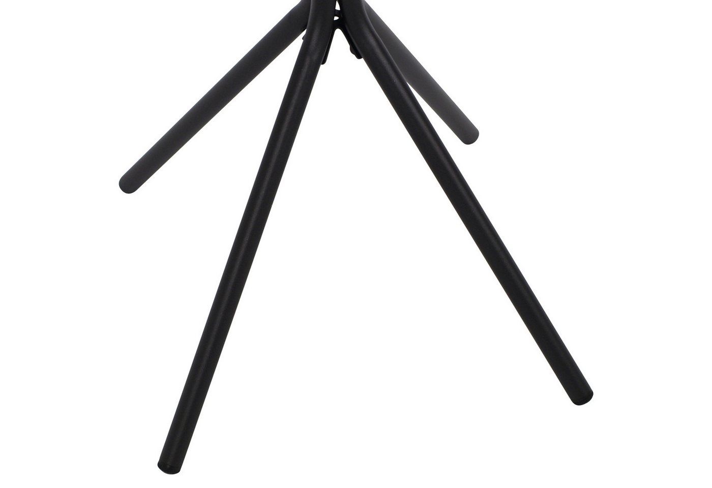DEGAMO Gartentisch MILANO, 60cm rund, Metall anthrazit, Glasplatte schwarz – Bild 4 von 5