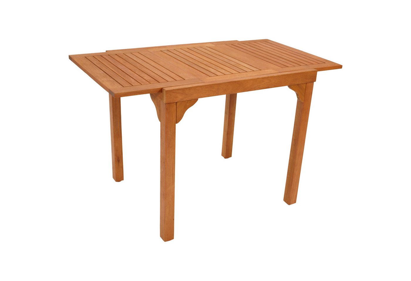 DEGAMO Gartentisch RIO, ausziehbar 80/120x70,5cm, Eukalyptus geölt – Bild 3 von 5