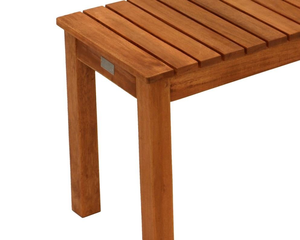 DEGAMO Hockerbank MERIDA (1 St), 2-sitzer 78cm, Eukalytpus Holz geölt – Bild 3 von 4