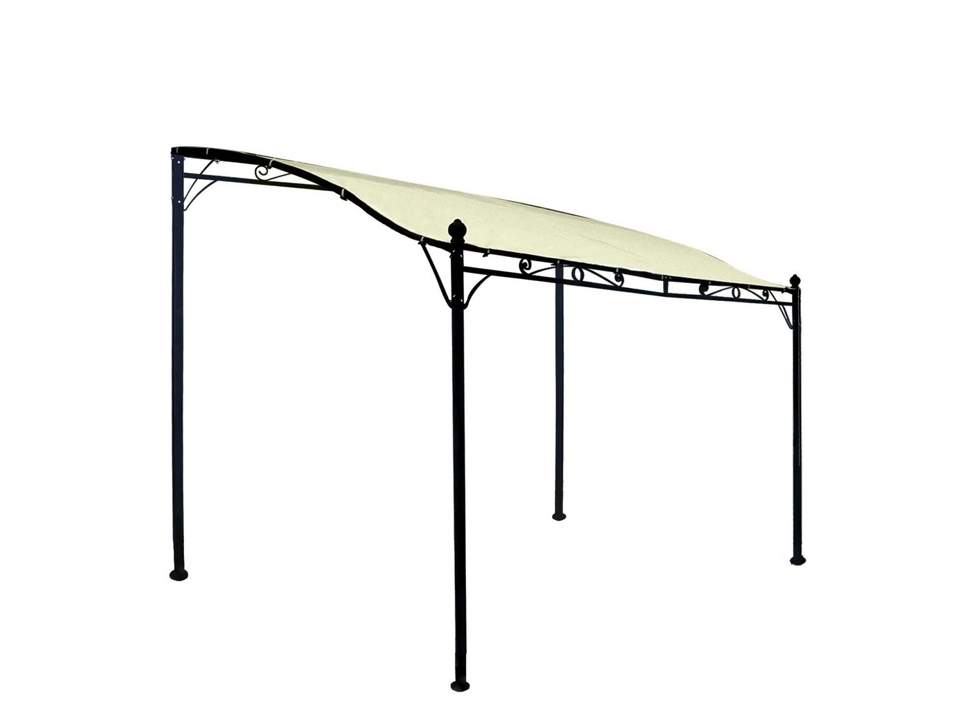 DEGAMO Pavillon-Ersatzdach MANTOVA, 300x250cm, für Anbaupavillon, Polyester PVC-beschichtet ecru – Bild 2 von 3