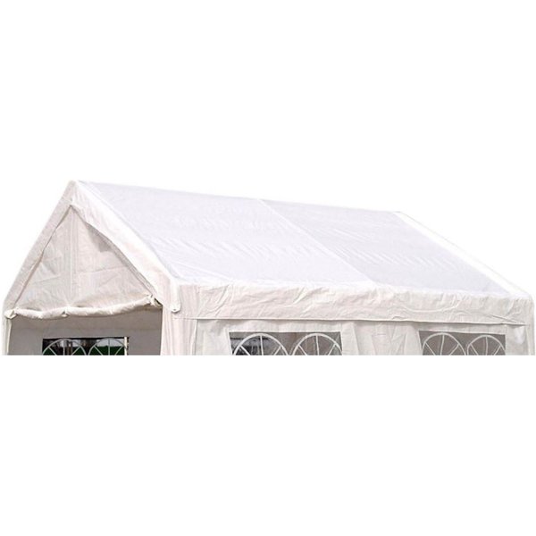 DEGAMO Pavillon-Ersatzdach PALMA, für Zelt 3x4 Meter, PE weiss 180g/m², mit Spanngummis