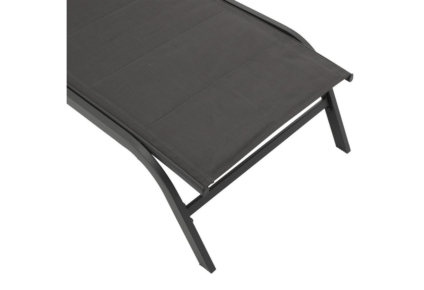 DEGAMO Rollliege RIVA, Metall anthrazit, Bezug Kunstgewebe gepolstert grau, verstellbar – Bild 4 von 5