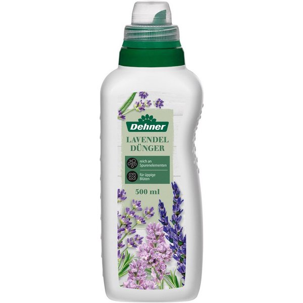 Dehner Blumendünger Lavendeldünger, hochwertiger NPK-Dünger, 500 ml, ca. 50 l, 50 l Gießwasser, Flüssigdünger, organisch mit Spurennährstoffen