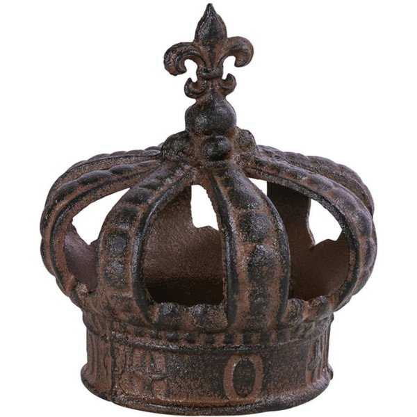 Dehner Gartenfigur Dekofigur Krone ca. 15 x 15 x 17 cm Gusseisen