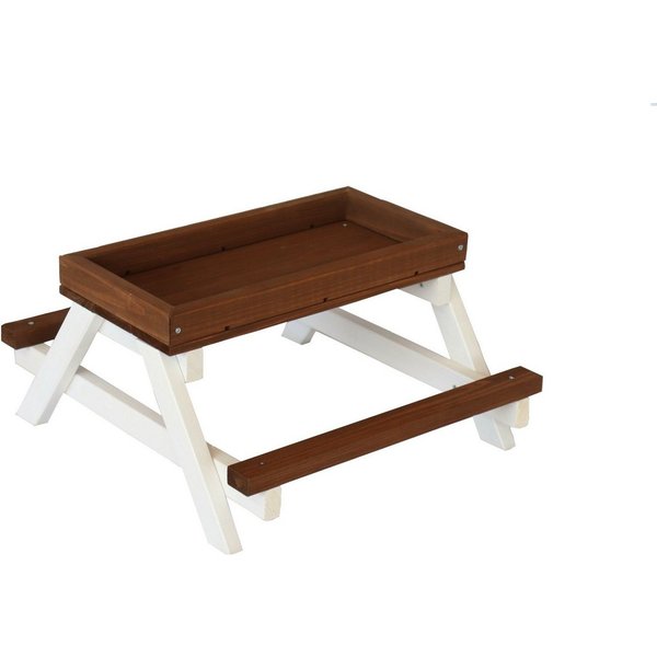Dehner Hühnerstall Futterstelle 22 x 46 x 40 cm, Tannenholz, braun, für Wildvögel, Ziervögel, Ziergeflügel und Nager