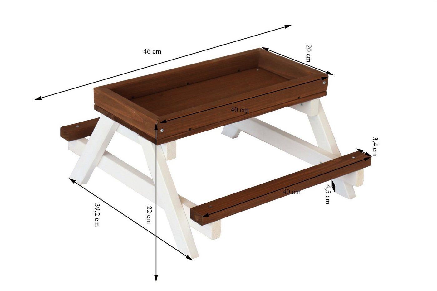 Dehner Hühnerstall Futterstelle 22 x 46 x 40 cm, Tannenholz, braun, für Wildvögel, Ziervögel, Ziergeflügel und Nager – Bild 2 von 3