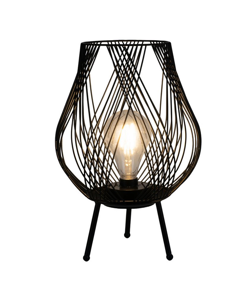 Dehner LED Solarleuchte Romy, LED Gartenlaterne, Solar, Ø22 x H31 cm, Metall, schwarz, Warmweiß, Dämmerungssensor, Solar – Bild 2 von 5