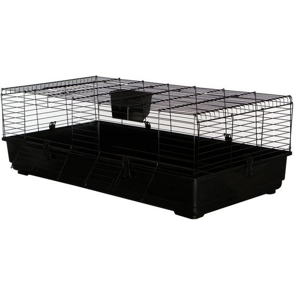 Dehner Nagerhaus Peppy, 140 x 69 x 47 cm, Metall/Kunststoff, inkl. Heuraufe, Anti-Rutsch-Boden