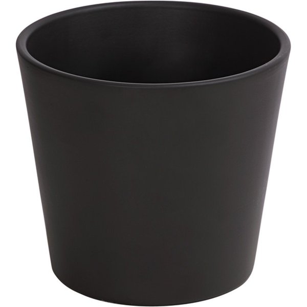 Dehner Übertopf Basic Blumentopf, rund, Keramik, glasiert, klassisch schöner Übertopf in verschiedenen Farben und Formen