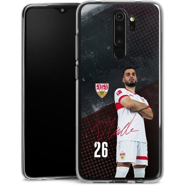 DeinDesign Handyhülle VfB Stuttgart Deniz Undav Offizielles Lizenzprodukt Deniz Undav 24/25, Xiaomi Redmi Note 8 Pro Silikon Hülle Bumper Case Handy Schutzhülle