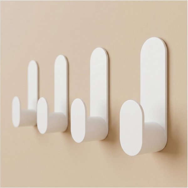 DEKAZIA Deckenhaken selbstklebend, Handtuchhaken, Klebehaken ohne Bohren mit Klebepads, Flur, Schlafzimmer, Bad, Garderobe, Wohnzimmer, Toilette, Küche, WC, Bad