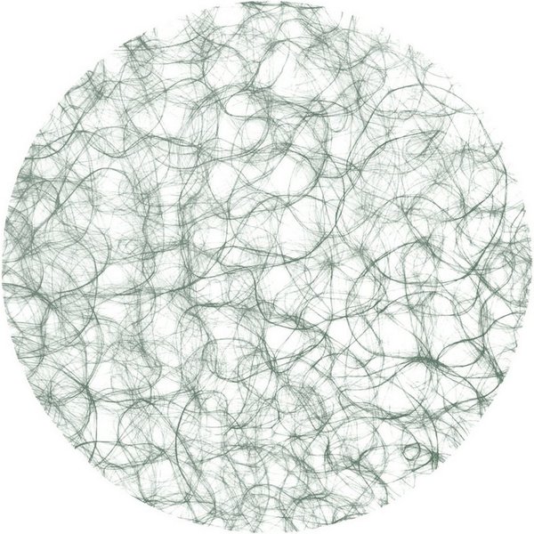 Deko AS Platzset Sizoweb-Kreise - Salbei/Sagegrün/Eukalyptus - ca. 56cm Ø - 1 VE = 12