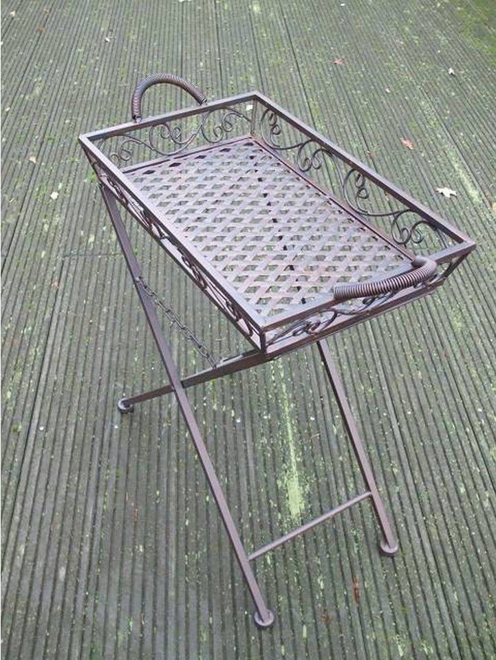 Deko-Impression Beistelltisch Klapptisch Tablett-Tisch abnehmbar Beistelltisch Ablagetisch Eisen (1-St) – Bild 2 von 5