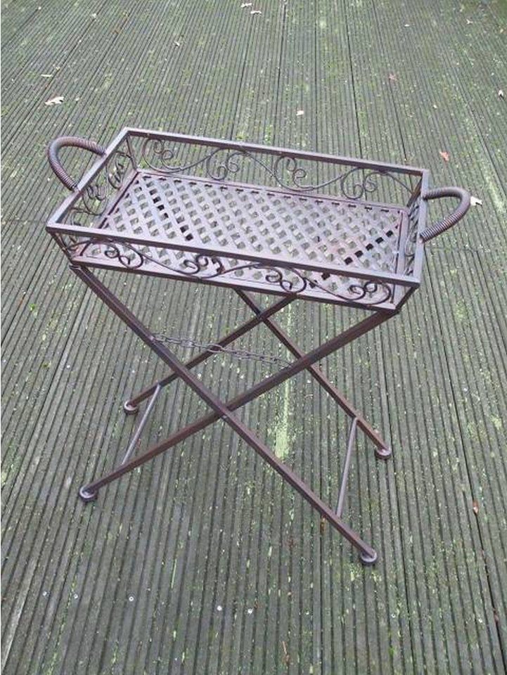Deko-Impression Beistelltisch Klapptisch Tablett-Tisch abnehmbar Beistelltisch Ablagetisch Eisen (1-St) – Bild 4 von 5